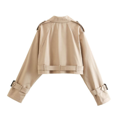 Vero™ - Cropped Trench Coat